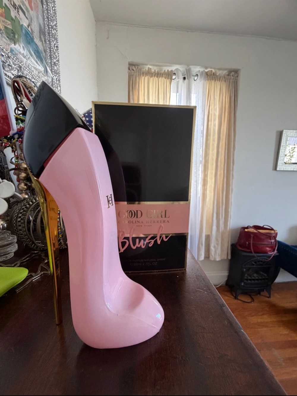 Carolina Herrera Good Girl Blush Pink Stiletto Heel Fragrance Bottle